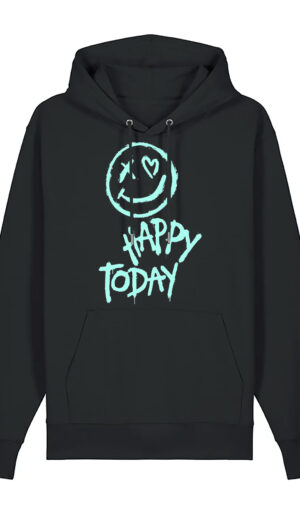 Happy today Μπλούζα Φούτερ με κουκούλα
