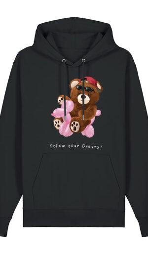 Follow Yoour Dreams Μπλούζα Φούτερ με κουκούλα