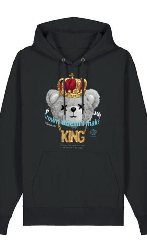 King Bear Μπλούζα Φούτερ με κουκούλα