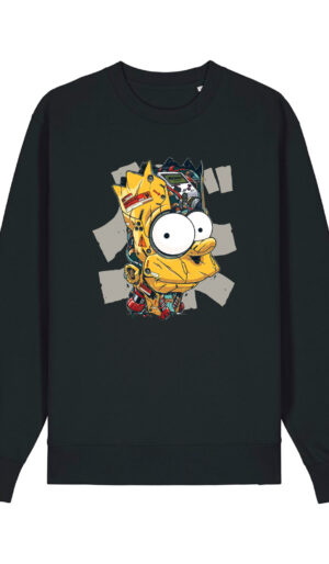 Bart robot φουτερ μπλούζα χωρίς κουκούλα