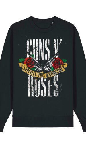 Guns and Roses φουτερ μπλούζα χωρίς κουκούλα