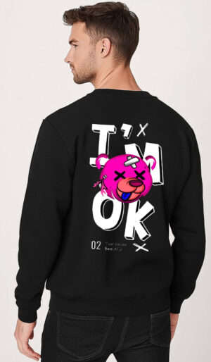 I m OK φουτερ μπλούζα χωρίς κουκούλα