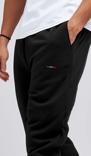 Παντελόνια φούτερ με λάστιχο Μονόχρωμο