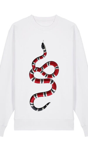 Snake L φουτερ μπλούζα χωρίς κουκούλα