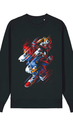 Sonic φουτερ μπλούζα χωρίς κουκούλα