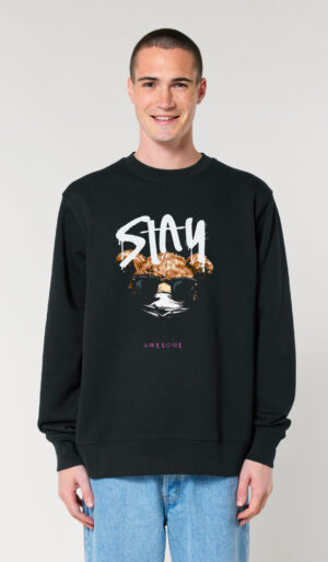 Stay φουτερ μπλούζα χωρίς κουκούλα