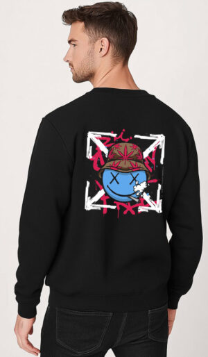 X Face φουτερ μπλούζα χωρίς κουκούλα